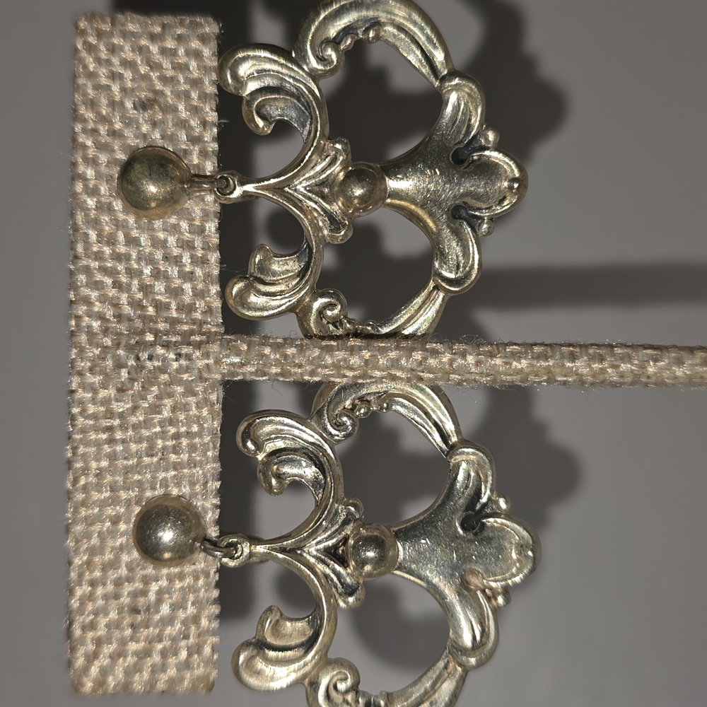 Silver Screw Back Clip Earrings